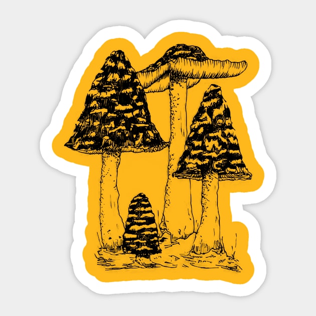 Goblincore  Dark Mushroom Aesthetic Sticker by Hiep Nghia